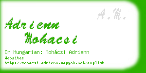 adrienn mohacsi business card