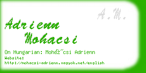 adrienn mohacsi business card